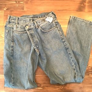 Criss-cross Waist Jeans